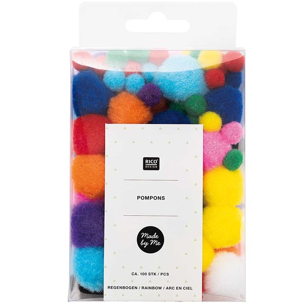 Pompons mix 50x8mm+50x20mm